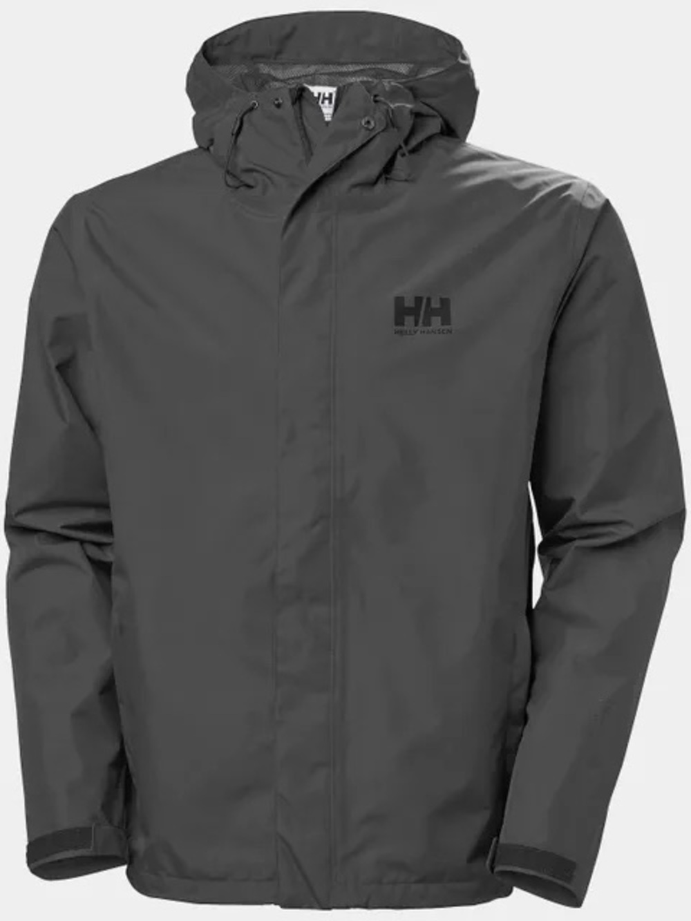 Helly Hansen Seven J Rain Jacket Mens XL Dark Grey Charcoal Waterproof